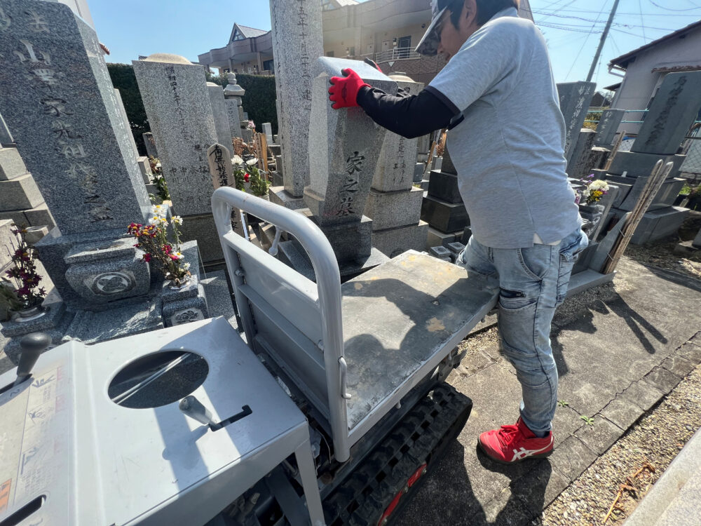 【刈谷市 平成21年建立 8寸角石塔 お墓仕舞い～完成～】お施主様ID:ti03z