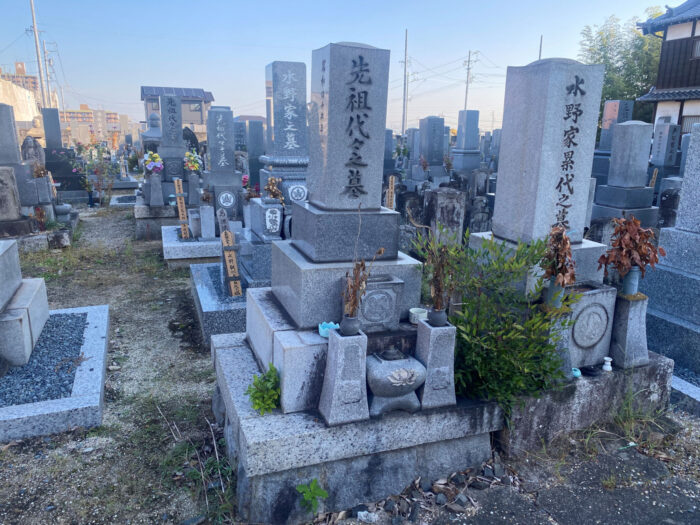 【東浦町 昭和42年建立 8寸角石塔 お墓じまい~完成~】