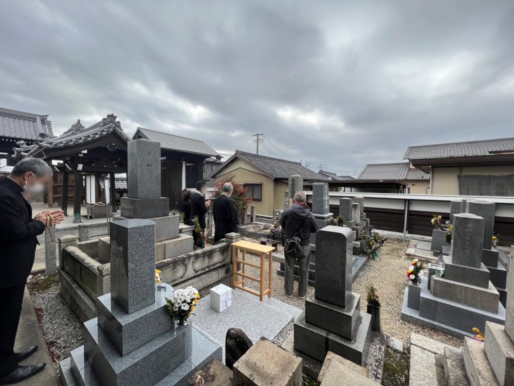 【東浦町 大正7年建立 尺角石塔 納骨お手伝い】