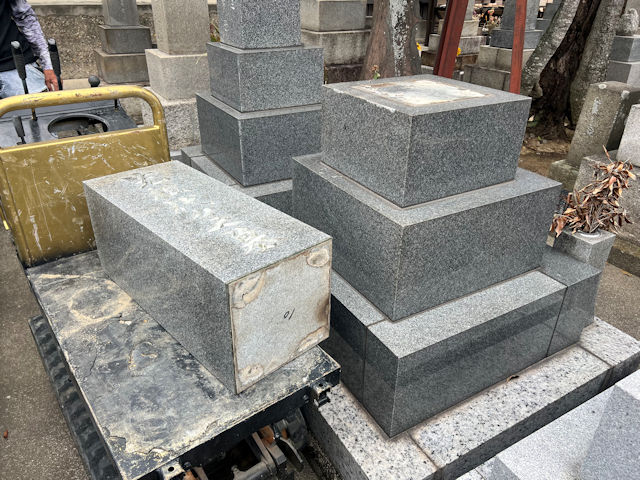 【刈谷市 昭和63年建立 8寸角石塔 お墓仕舞い～完成～】お施主様ID:ni07z