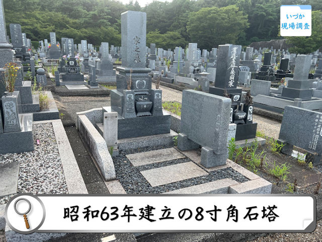 【大府市 昭和63年建立 8寸角石塔 ベーシック・クリーニング～打合せ～】