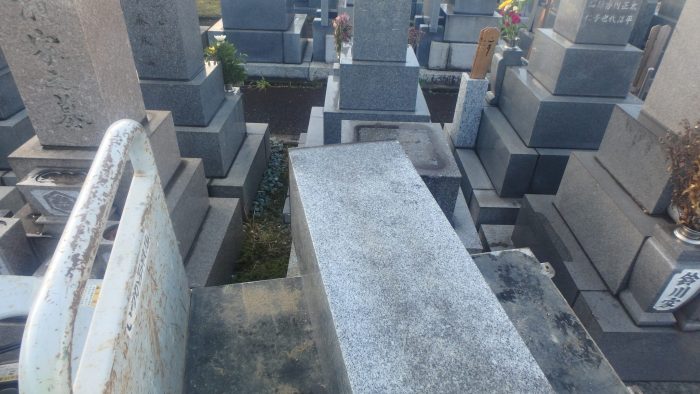 【刈谷市 昭和43年建立 8寸角石塔 お墓じまい~完成~】